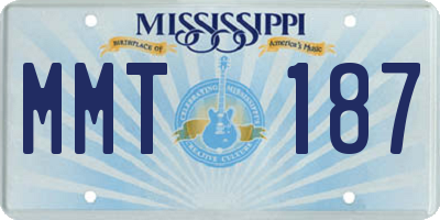 MS license plate MMT187