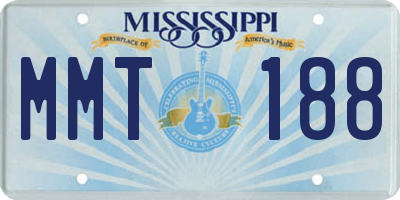 MS license plate MMT188