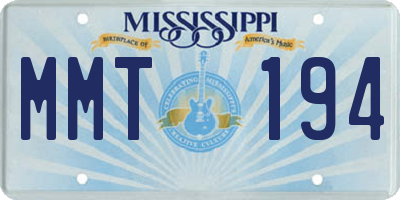 MS license plate MMT194
