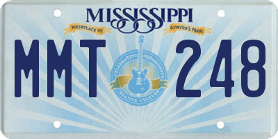 MS license plate MMT248