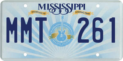 MS license plate MMT261