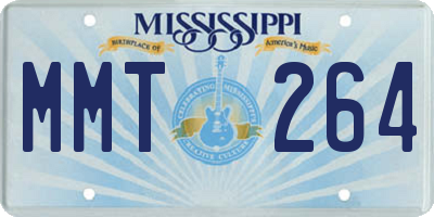 MS license plate MMT264