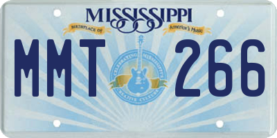 MS license plate MMT266