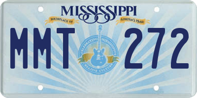 MS license plate MMT272