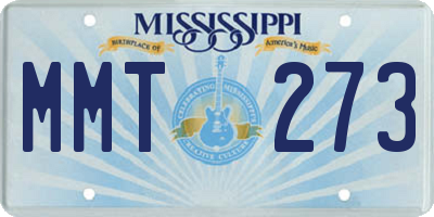 MS license plate MMT273