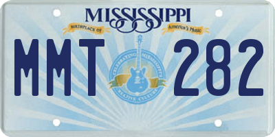 MS license plate MMT282