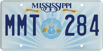 MS license plate MMT284