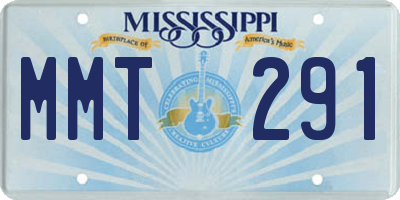 MS license plate MMT291
