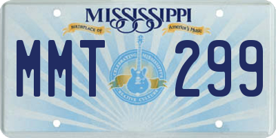 MS license plate MMT299