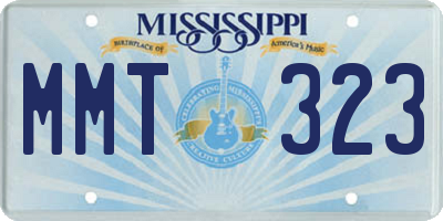 MS license plate MMT323