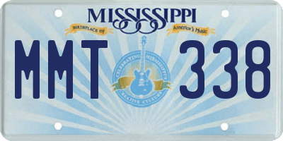 MS license plate MMT338