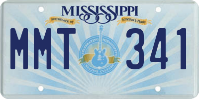 MS license plate MMT341