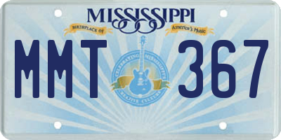MS license plate MMT367