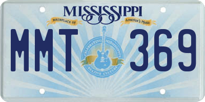 MS license plate MMT369