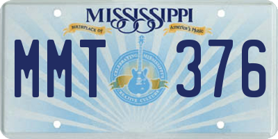 MS license plate MMT376