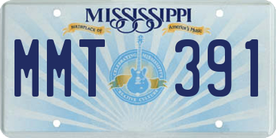 MS license plate MMT391