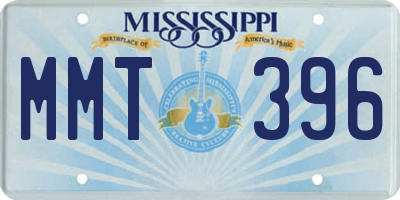 MS license plate MMT396