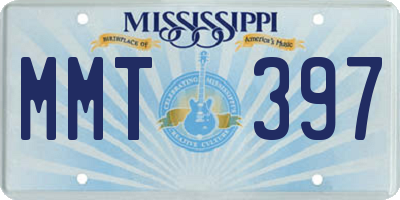 MS license plate MMT397