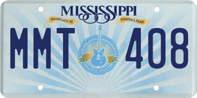 MS license plate MMT408