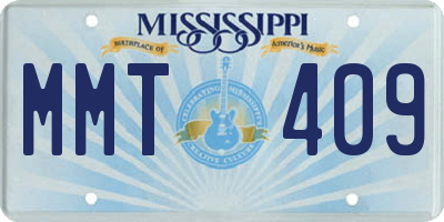 MS license plate MMT409