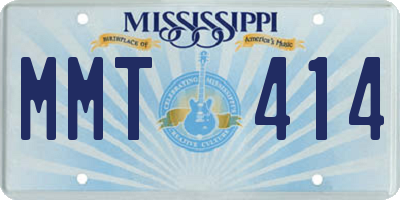MS license plate MMT414