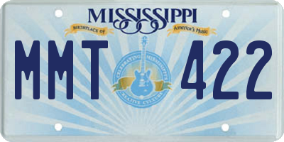 MS license plate MMT422