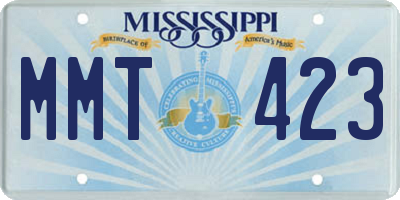 MS license plate MMT423