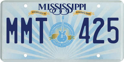 MS license plate MMT425