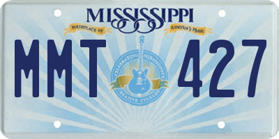 MS license plate MMT427