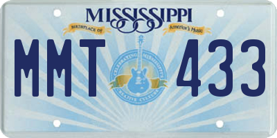 MS license plate MMT433