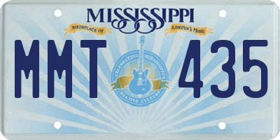 MS license plate MMT435
