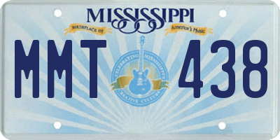 MS license plate MMT438