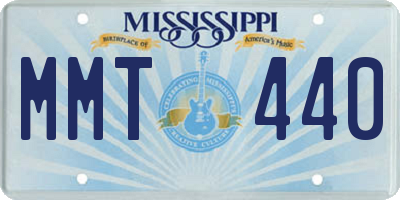 MS license plate MMT440