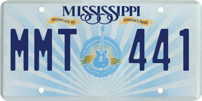 MS license plate MMT441