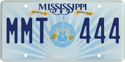 MS license plate MMT444