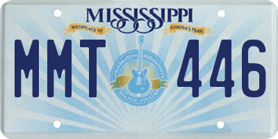 MS license plate MMT446
