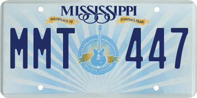 MS license plate MMT447