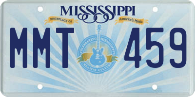 MS license plate MMT459