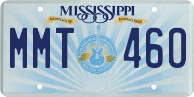 MS license plate MMT460