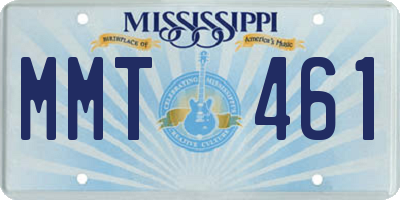 MS license plate MMT461
