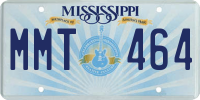 MS license plate MMT464
