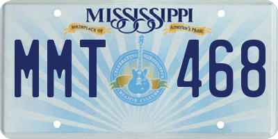 MS license plate MMT468