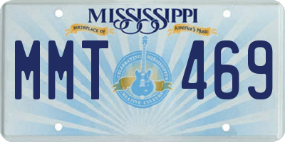 MS license plate MMT469