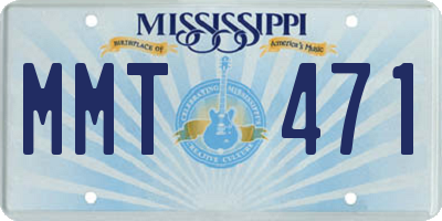 MS license plate MMT471