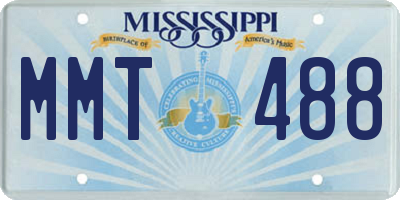 MS license plate MMT488