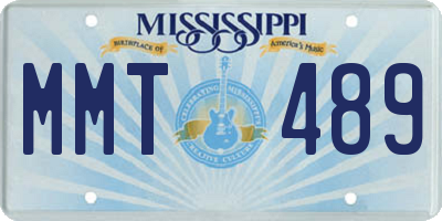 MS license plate MMT489