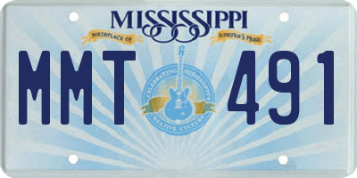 MS license plate MMT491