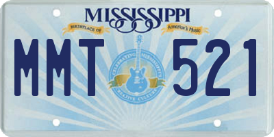 MS license plate MMT521