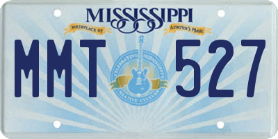 MS license plate MMT527