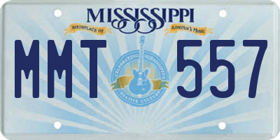 MS license plate MMT557